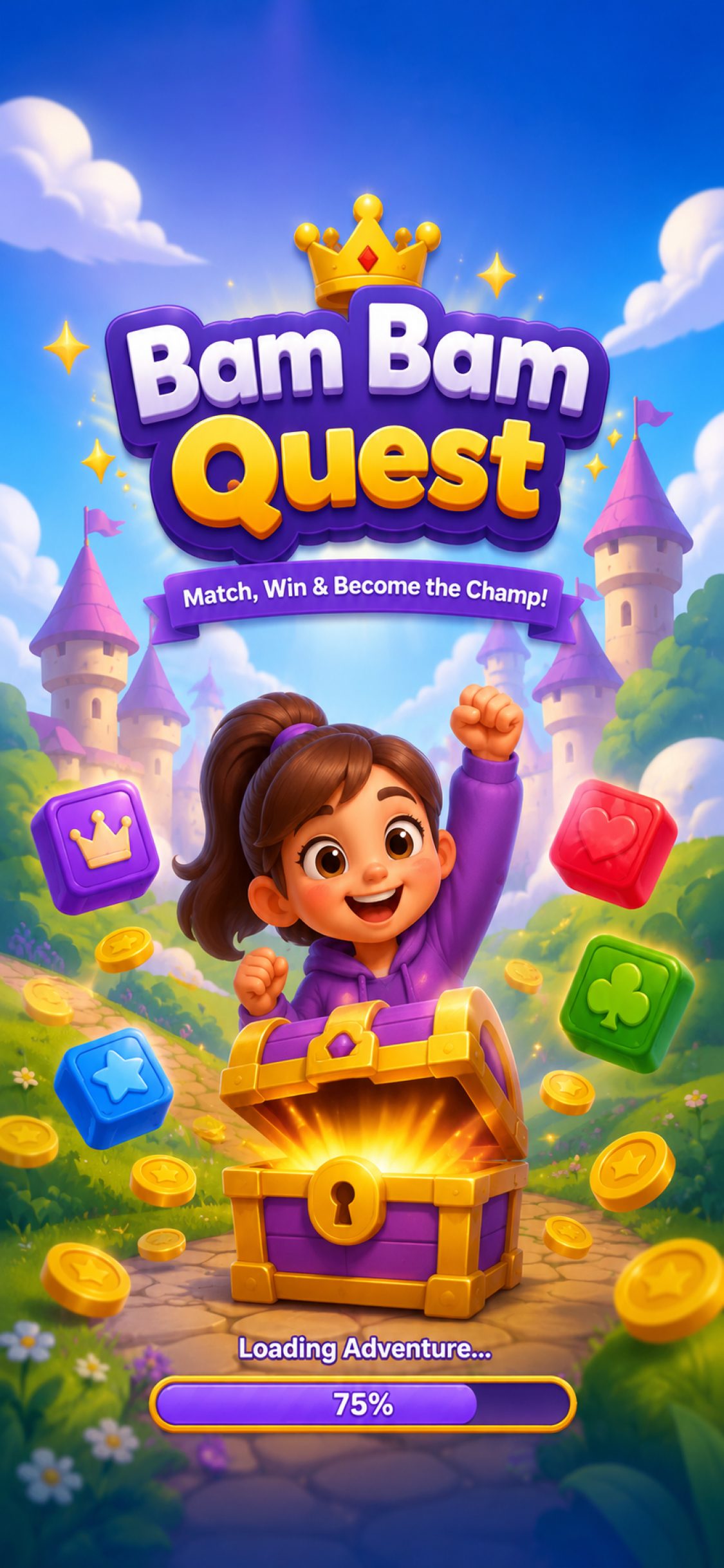 Bam Bam Quest game – Loading screen