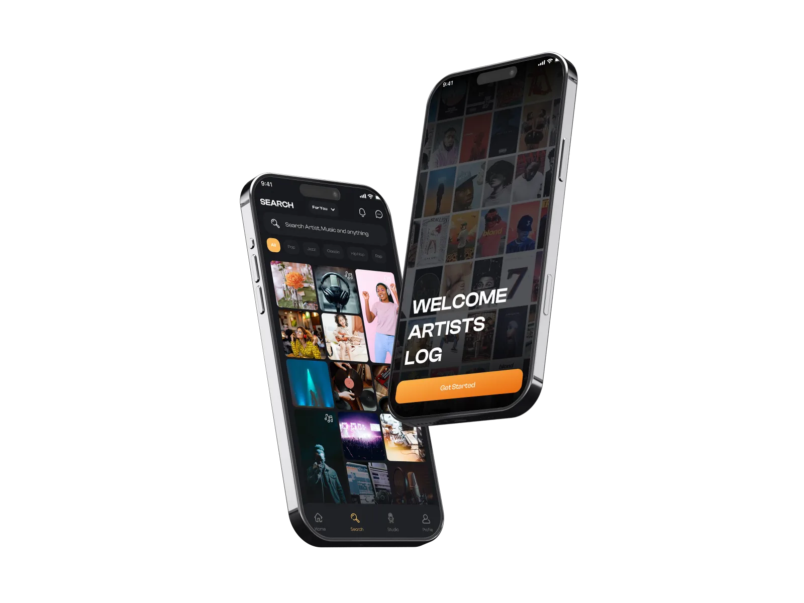 BeatDrop - Music App mockup