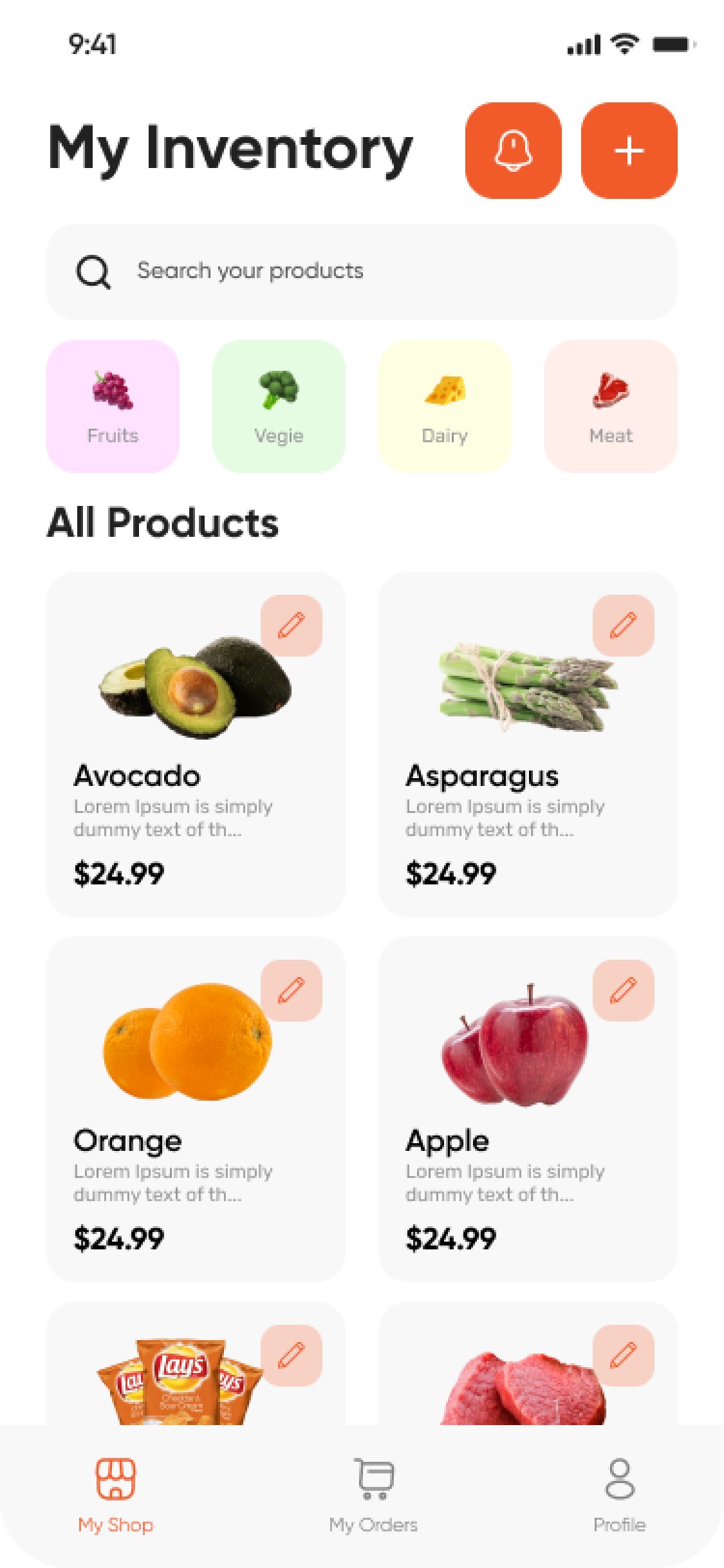 Bibo app – Shop inventory