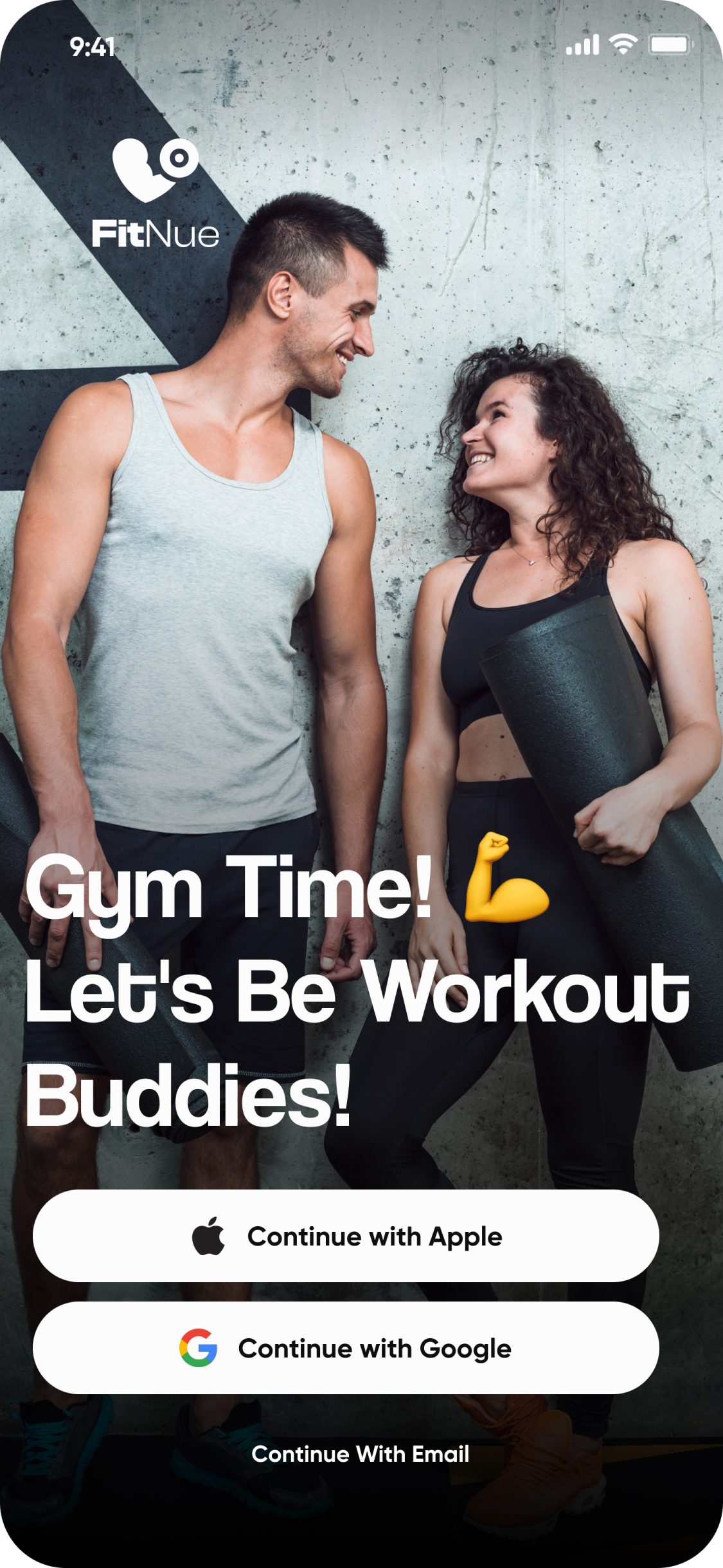 FitNue app – Splash screen
