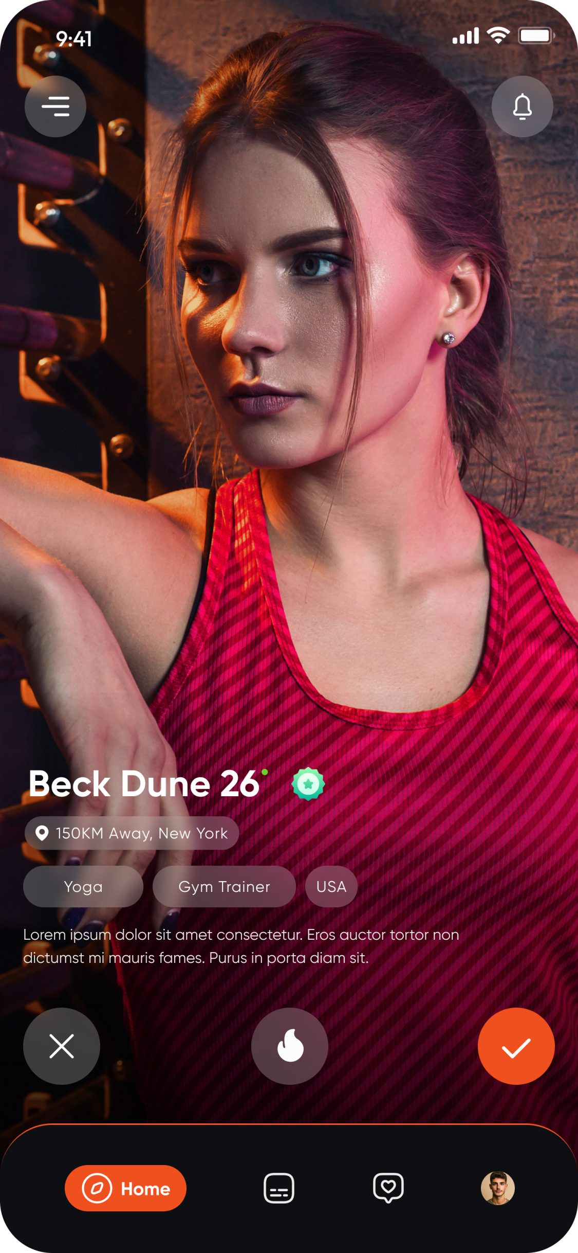 FitNue app – Home / discover