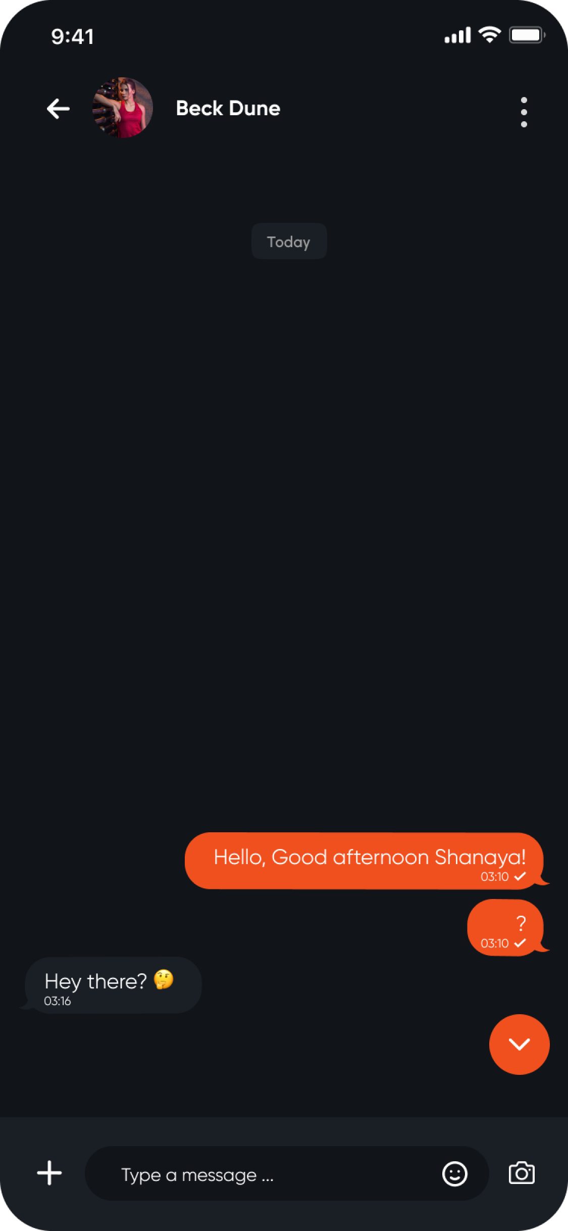 FitNue app – Chat