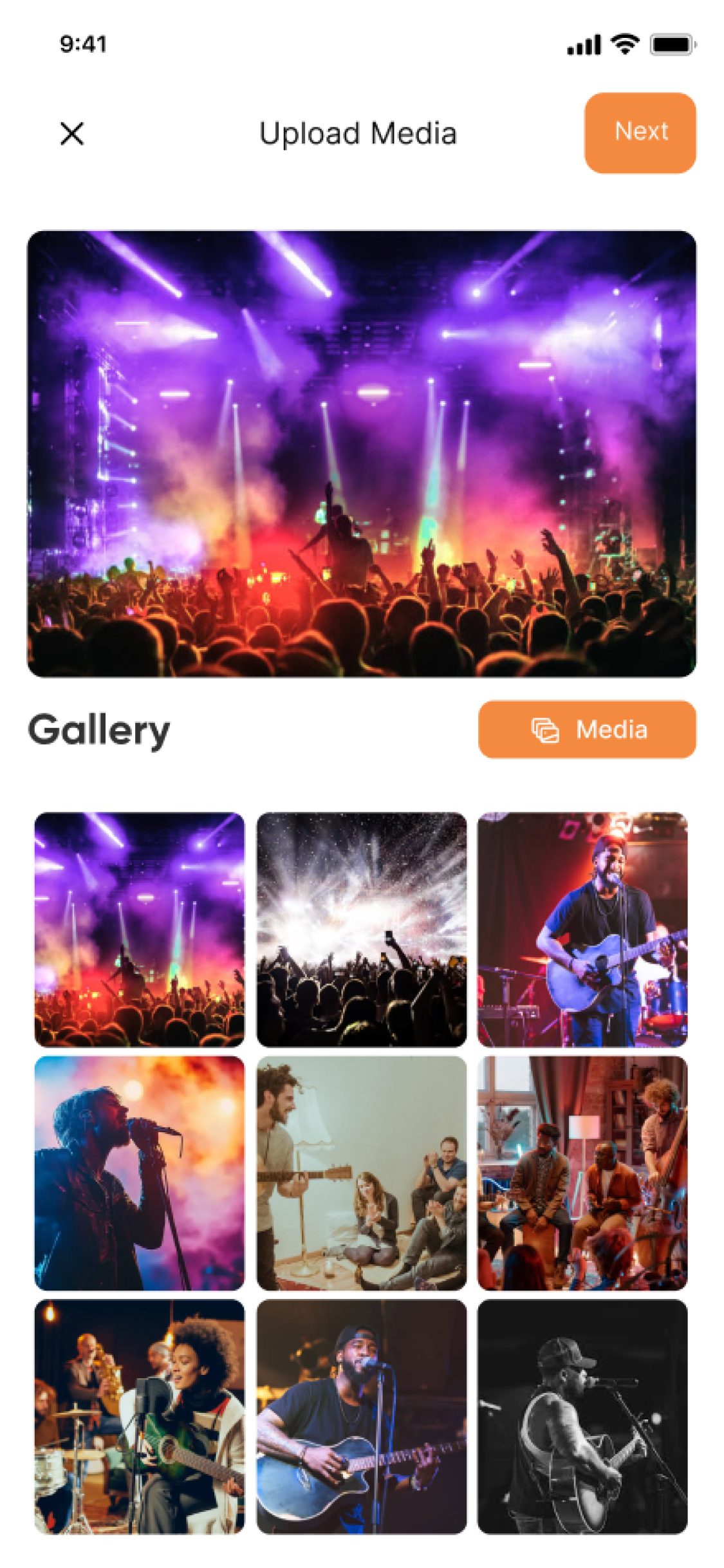 Lukavic app – Upload media