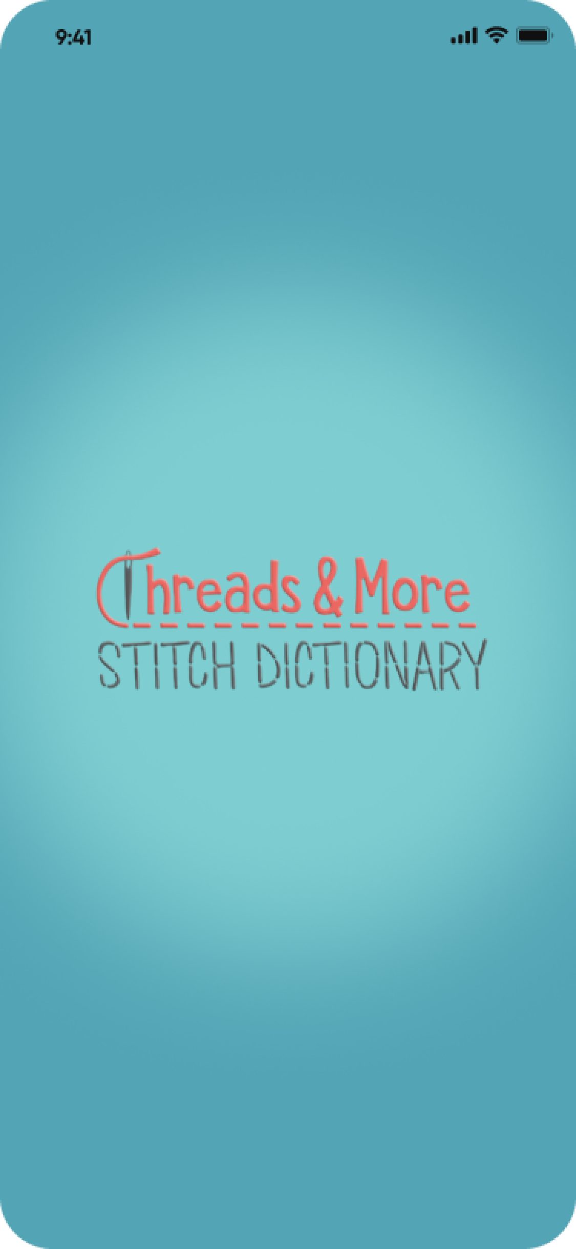Threads & More app – Splash screen